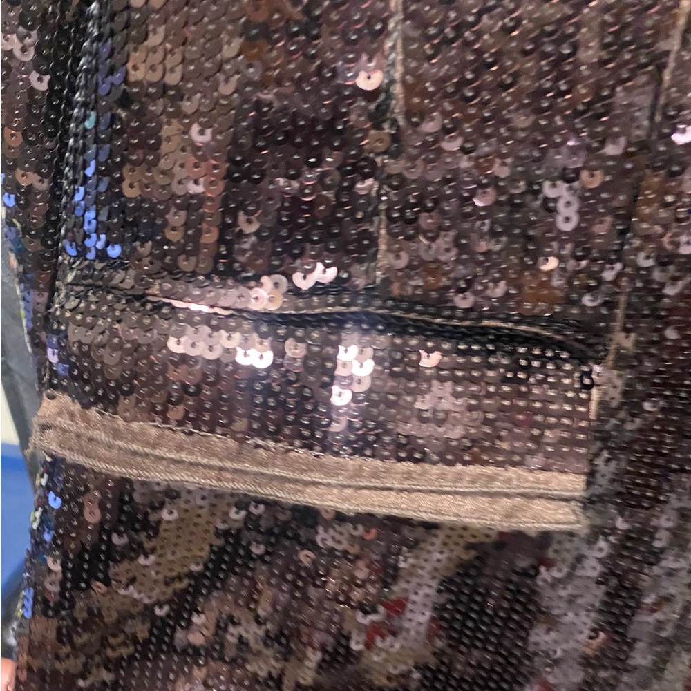 Chico's Black and Brown Sequin Blazer - Picture 5 of 6